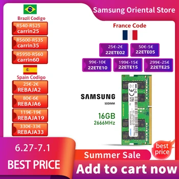 Samsung Notebook ddr4 ram 4GB 8gb 16GB 32GB PC4 2666Mhz 3200MHz 260-Pin 1.2 V 2666v DIMM notebook Pamäte ram 4g 8g 16 g ddr4
