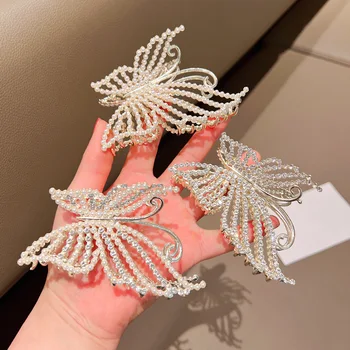 Móda Jemné Flash Luxusné Kamienky Crystal Kvety Pearl Elegantné pre Ženy, Dievča Vlasy Príslušenstvo Headdress Veľkoobchod