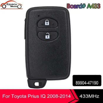 KEYECU Keyless Go 2 Tlačidlo pre Toyota Prius IQ 2008-2014 Smart Key POŽIADAŤ 433MHZ B74EA P1 98 4D67 Čip FCC ID: 89904-47190 PCB A433