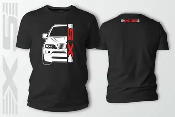 Dvojité Bočné Nemecké Auto X5 Auto Auto Čierne Tričko 2019 Letné Tričko Krátky Rukáv Bavlnené Tričká Muž Oblečenie Koncert Tričká