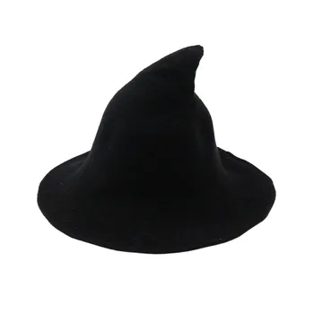 Pletené čiapky žena zimné móda Hrubé cashmere klobúk Magic klobúk s veľkým okraj Osobné módne vrchol klobúk farbou mužov klobúk