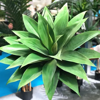 45-55 cm Veľké Umelé Rastliny Aloe Simulácia Agáve Zelená Plastové Remesiel Tropické Falošný List Záhradu, Balkón Office Home Decor
