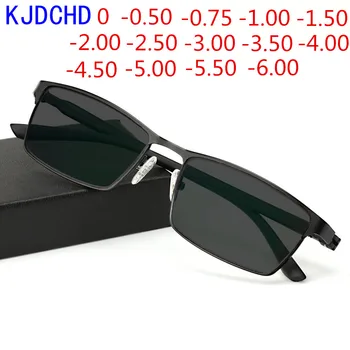 2021 New Vysoká Kvalita Námestie Podnikanie Mužov Photochromic slnečné Okuliare Dámy Krátkozrakosť Módne Okuliare -0.50 -0.75 -1.0 -1.5 Na -6.0