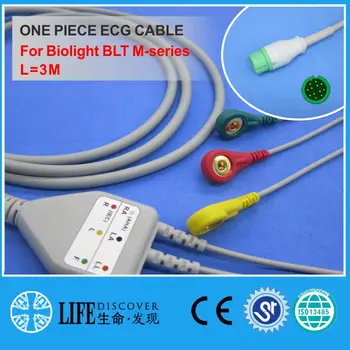 EKG KÁBEL s 3 leadwires modul pre Biolight BLT M-série pacienta monitor