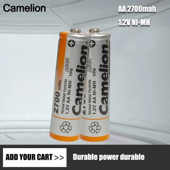 Camelion Batéria AA 1.2 V Ni-MH AA Nabíjateľné Batérie 2700MAH 2A Pre Baterky, Hračky Hodiny MP3 Prehrávač Nahradiť Ni-Mh Batérie