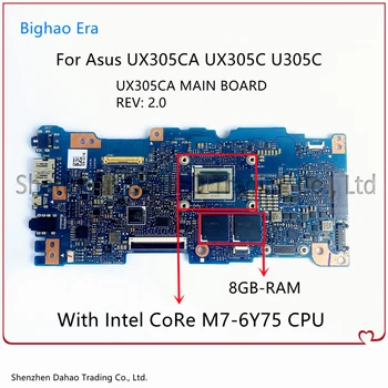 Pre Asus Zenbook UX305CA U305C UX305C Notebook Doske UX305CA základná DOSKA S M7-6Y75 8G-RAM 100% Plne Testované