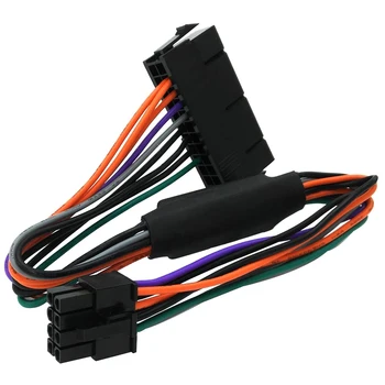 24 Pinová 8-Pin ATX PSU Napájací Adaptér Kábel Kompatibilný Pre DELL Optiplex 3020 7020 9020 Presnosť T1700 12-Palcový(30 cm)