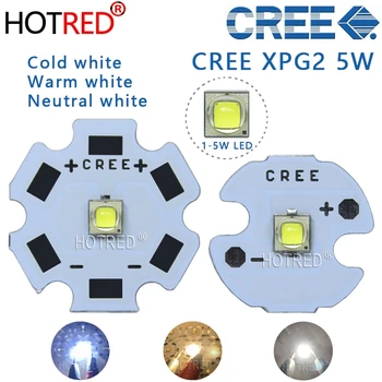 10PCS Cree XPG2 led XP-G2 1-5W LED Žiarič Dióda Studená Biela 6000-6500K s 20/16/14/12/8mm PCB pre Blesk/bodové svetlo/Žiarovka