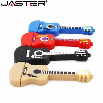 Jaster cartoon USB 2.0 roztomilý Hudobné nástroje, Gitary, husle Poznámka USB Flash Disk 4 GB 8 GB 16 GB 32 GB, 64 GB módne Usb kl ' úč