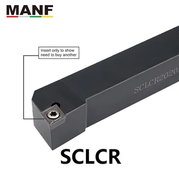 MANF CNC 10 mm 12 mm SCLCR-1010H06 Externé Otočením Držiaka Nástroja CCMT09 Vložky, Sústruhu Frézy Zaseknutá Ocele nástroj na sústruhu