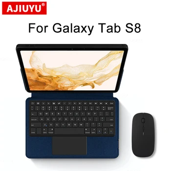 Tablet Keyboard Prípade ruskej francúzsky hebrejské španielsky kórejský portugalčina Pre Samsung Galaxy Tab S8 SM-X700 SM-X706 11 Palcový TPU Shell