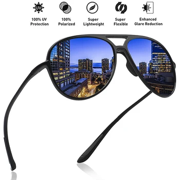 Luxusné pánske Polarizované slnečné Okuliare Jazdy Slnečné Okuliare Pre Mužov, Ženy Značky Dizajnér Male Vintage Čierna Pilot, slnečné Okuliare UV400