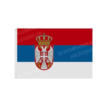 Srbsko Vlajka Národnej Polyester Banner Lietania 90 x 150 cm 3 x 5 ft Vlajky Na Celom Svete na celom Svete Vonkajšie