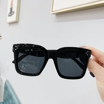 Námestie Retro Žena Slnečné Okuliare Módne Značky Dizajnér Žena Gradient Slnečné Okuliare Vintage Čierna Dámy Odtiene Oculos De Sol