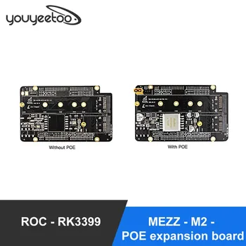 ROC - RK3399 - MEZZ - M2 - POE expansion board