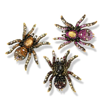 Muylinda Starožitné Mačacie Oko Spider Brošňa Módne Šperky Kolíky, Vložka Brošne a Kolíky pre Muža, Ženy, Dievča Zdobiť Oblečenie Šatku