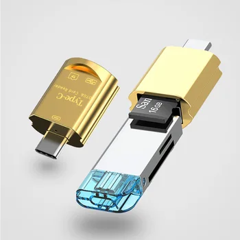 Typ C Pre Micro-SD TF Adaptéra USB OTG Adaptéry Smart Čítačka Pamäťových Kariet Micro USB Typu C Micro-SD Adaptér pre Macbook Xiao