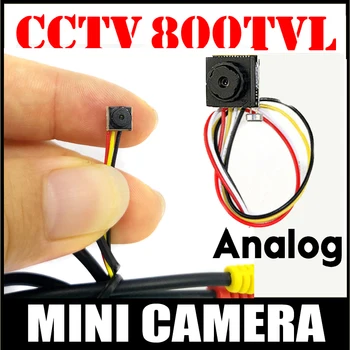 Bezpečnostné Kamery Najmenšie HD CCTV Mini kamera 800TVL CMOS malé 12*12 6,5 mm*6,5 mm Super malý Fotoaparát pre home security mať kábel
