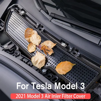 Auto Prietok Vzduchu Otvor Kryt Topiť-Fúkané Prívodu Vzduchu vzduchový Filter Výbava Auto Príslušenstvo pre Tesla Model 3 2016 2017 2018 2019 2020 2021