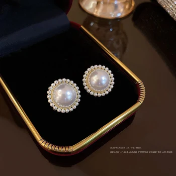 Módny Štýl Imitácia Perly Dizajn Stud Náušnice pre Ženy Nádherné Denný Nositeľný Šperky Elegantné Svadobné Doplnky
