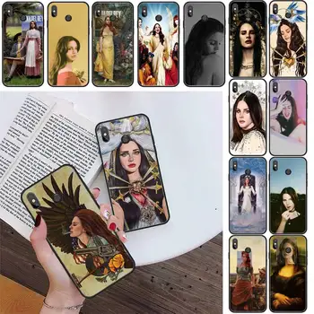 Sexi speváčka model Lana Del Rey Mona Lisa Telefón puzdro Pre Xiao Redmi 4X 5Plus 6A 7 7A 8 8A Redmi Poznámka 4 5 7 8 9 8T 8Pro 9Pro