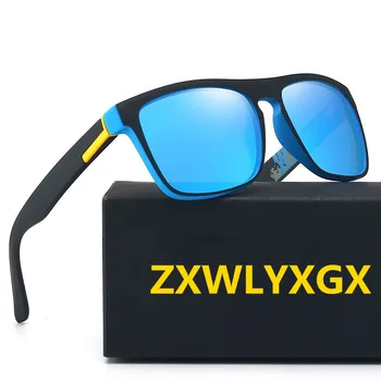 ZXWLYXGX Dizajn Značky Polarizované slnečné Okuliare Muži Ženy Ovládač Odtiene Muž 2021 Retro Slnečné Okuliare Mužov Spuare Zrkadlo Lete UV400