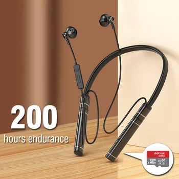 Bezdrôtové Slúchadlá Neckband Bluetooth Slúchadlo 200 Hodín Batéria S Microphon Auriculares Športové Headset Pre TF Karty