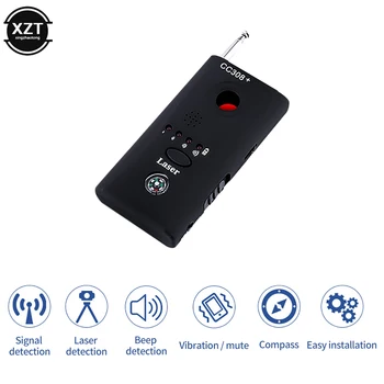 Fotoaparát Finder Skryté Anti-Spy Chyba Detektora CC308 Mini Bezdrôtového Signálu, GSM GPS Zariadení ochrany Osobných údajov Okien Rádio Skener Rf Spyfinder