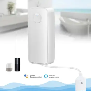 Nové Tuya Wifi Vody Detektor Úniku Senzor, Alarm Detektor Úniku Zvuk Tuyasmart Inteligentný Život APP Varovania pred Povodňami Pretečeniu Ochrana