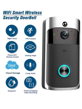 Video Zvonček WiFi Vonkajšie Dvere Bell Vodeodolné IP65 Intercom Zvonček Fotoaparátu Smart Home XBell APP Bezdrôtové Kamery, dverového Telefónu,