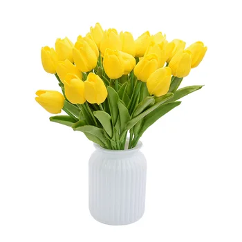 20pcs PU pena Tulipán Falošné Kvetinové Kytice pre Svadobné Dekorácie DIY Domáce Umelý Kvet Dekor simulácia Tulipán