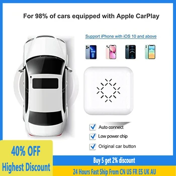Carlinkit MINI CarPlay Box pre Audi Mercedes, Volvo, Volkswagen atď Podporu Bluetooth, Automatické nabíjanie pripojenie Siri IOS15