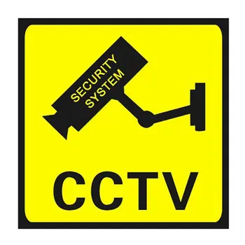 CCTV Bezpečnosti 24-Hodinové Monitor Fotoaparátu Výstražné Nálepky Prihlásiť Upozornenie Stenu, Nálepky Nepremokavé Lables 110x110mm