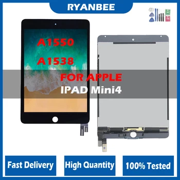 100%Origina lLCD Trieda AAA+ Pre iPad mini 4 Mini4 A1538 A1550 LCD Displej Dotykový Displej Digitalizátorom. Panel Montáž Náhradného Dielu