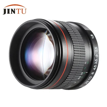 JINTU 85mm f/1.8 Portrét Objektív pre Canon EOS 5D 6D 7D 50D 70 D 60D SL1 T5i T4i T3i T2i DSLR Fotoaparát Objektív