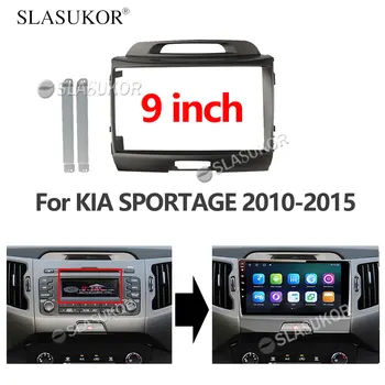 9 PALCOVÝ Audio, Montáž Na KIA SPORTAGE 2010 2011 2012-2015 Auto Panel autorádia GPS stereo panel pre montáž 2 Din DVD rám