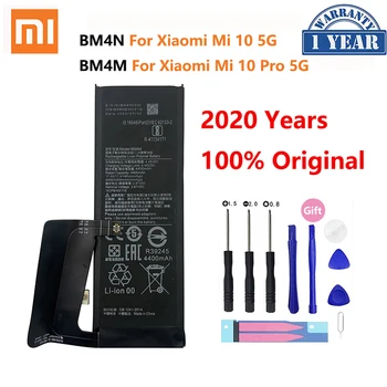 100% Originálne Batérie BM4M BM4N Pre Xiao Mi 10 Pro 5G Xiao 10Pro Mi10 5G Originálny Náhradný Telefón Bateria Batérie
