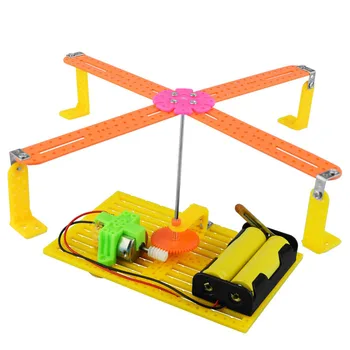 Deti Ručné Kreatívne HOBBY Elektrické Hračky Jednoduché Puzzle Zmontované Sady Kolotoč Vedeckých Vecička Fyzikálny Experiment Zdrojov