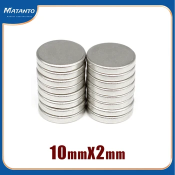 20/50/100/150/200/300PCS 10x2 mm Malé Okrúhle Silné Silné Magnety N35 Neodýmu Magnet Disk 10x2mm Permanentné Magnety 10*2 mm