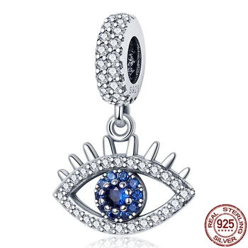 2021 Nové 925 Silver Farba Zirkón Magic Eye Charm&Perličiek Fit Pôvodné Pandora Náramok&Náramok, Takže Módne Šperky