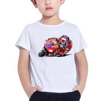 Motocykel Motocross Vytlačené T Tričko Pre Chlapcov Deti T-Shirt Cartoon Lumbálna Batoľa Chlapec Topy Lete 2021 Deti Oblečenie