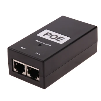 24V/48V 0.5 pracovnej Plochy POE Napájací Injektor Ethernet Adaptér Dohľadu pre IP CCTV Kamera Napájanie