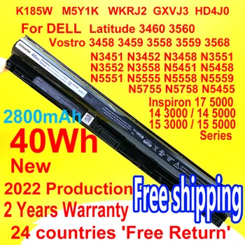 M5Y1K 14,8 V V 40WH 2800mAh Notebook Batéria Pre DELL Inspiron 14 15 3000/5000 Series/N3551 N3552 N3558 N5451 N5458 N5551 N5555 N5558
