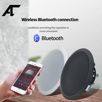 6inch Domov Stropný Reproduktor 20W Bluetooth reproduktor na Stenu mount Zvukový Zosilňovač Pre Kúpeľne, Kuchyne domáci Vonkajší Audio Music