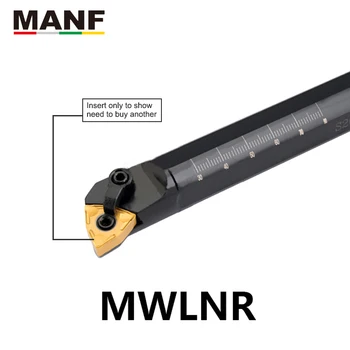 MANF Sústruhu Frézy, 18 mm 25 mm S20R-MWLNR08 Interné Nástroje na Sústruženie, Veľký Stôl ClampingTurning Držiakov Pre WNMG080404 Vložky
