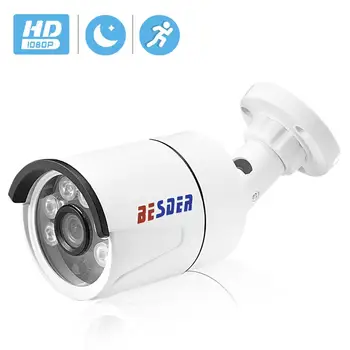 BESDER Full HD 1080P HI3518E IP Kamery Vonkajšie Bullet Nepremokavé CCTV Kamery Motion Detect RTSP e-mail Upozornenie 2MP Bezpečnostné Kamery