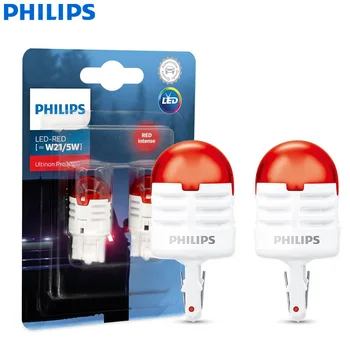 Philips LED T20 W21/5W 580 7443 Ultinon Pro3000 12V Červená Zase Signál Lampy Auto Stop, LED zadné Svetlo Zadnej Žiarovky 11066U30RB2, 2x