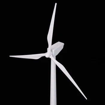 Plochy Veternej Turbíny Model Solárny pohon veterných mlynov ABS Plastov White Home Office Dekorácie