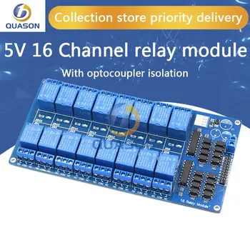 5V 16 Kanálový Reléový Modul pre arduino RAMENO PIC AVR DSP Elektronické Relé Platne Pás optocoupler izolácie