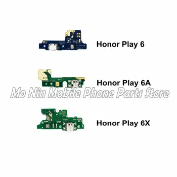 Nový Mikrofón Modul+USB Nabíjací Port Rada Flex Kábel Konektor Diely Pre Huawei Honor Hrať 6 6A 6X Náhradné